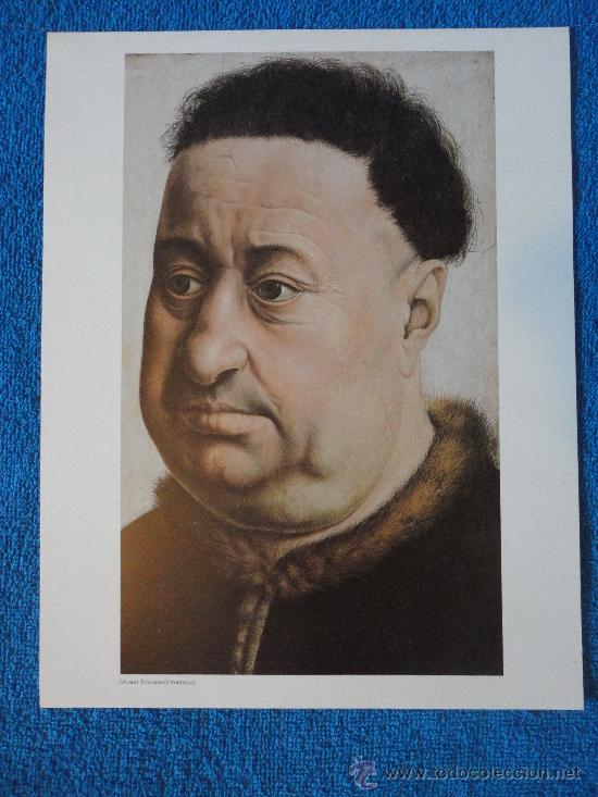 Kunst: LAMINA DE RETRATO DE UN HOMBRE ROBUSTO. CAMPIN. COLECCI&Oacute;N MUSEO THYSSEN BORNEMISZA. EL PAIS