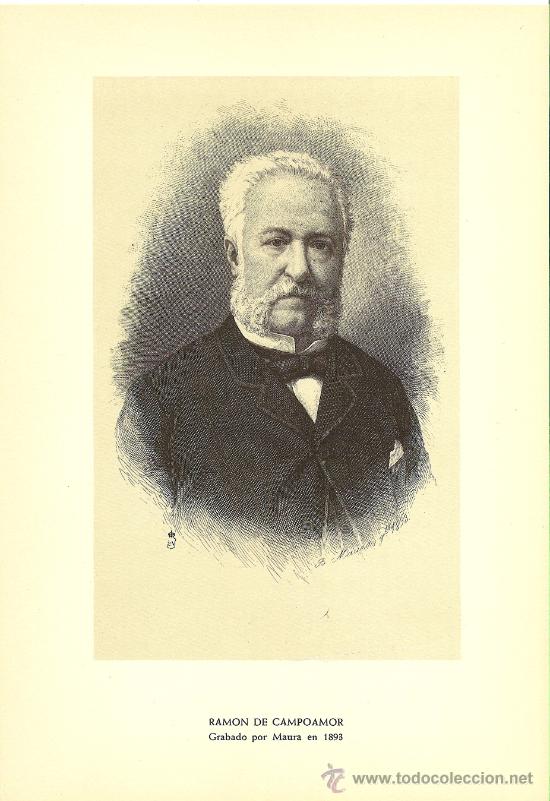 Arte: RETRATO DE D. RAMON DE CAMPOAMOR Y CAMPOOSORIO - Foto 1