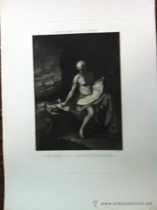 Arte: Ribera- S geronimo en el desierto escribiendo MDCCCLXXXII
