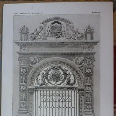Arte: LAMINA ORIGINAL DE 1918. CATEDRAL DE SIGUENZA. PORTALADA. ARTE Y DECORACIÓN EN ESPAÑA II. Nº20. Lote 30040689