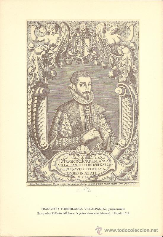 Kunst: LAMINA DE D. FRANCISCO TORREBLANCA VILLALPANDO juriconsulto