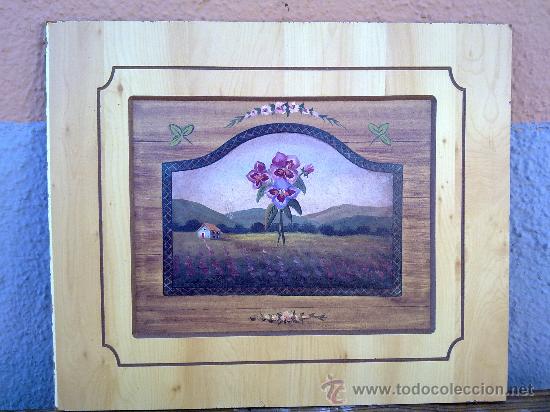 Arte: bonita lamina  en madera - Foto 1