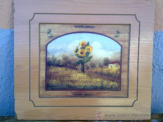 Arte: bonita lamina  en madera - Foto 1