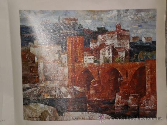 Art: LAMINA PAISAJE ,  FELICITACI&Oacute;N DE NAVIDAD CON ALMANAQUE INCLUIDO , DEL A&Ntilde;O 1970 .