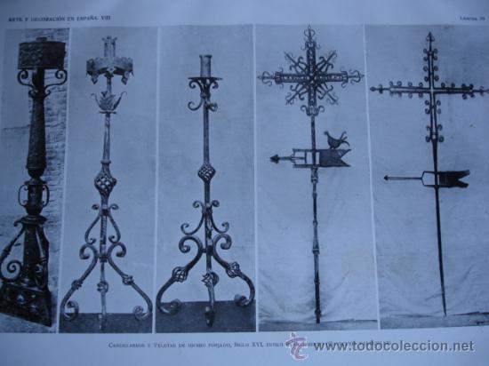 Arte: CANDELABROS DE HIERRO FORJADO - Foto 1