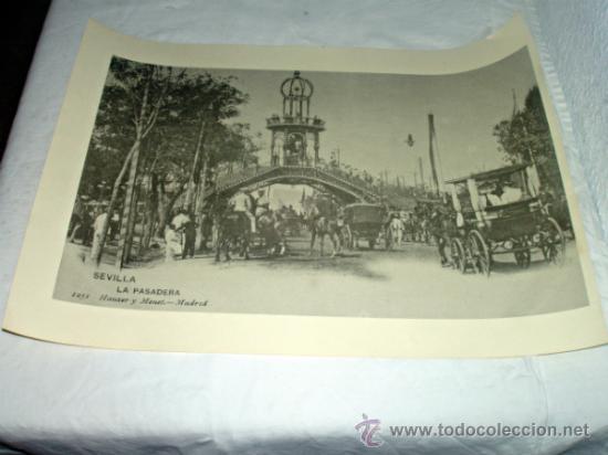 Kunst: LAMINA PARA CUADRO. 44 x 32 CM. SEVILLA: 'la pasadera'. LA PASARELA.