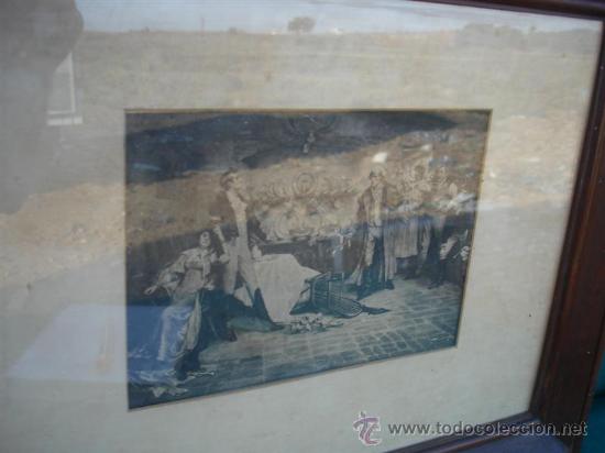 Arte: cuadro con lamina antigua - Foto 2