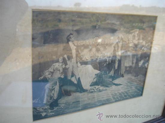 Arte: cuadro con lamina antigua - Foto 3