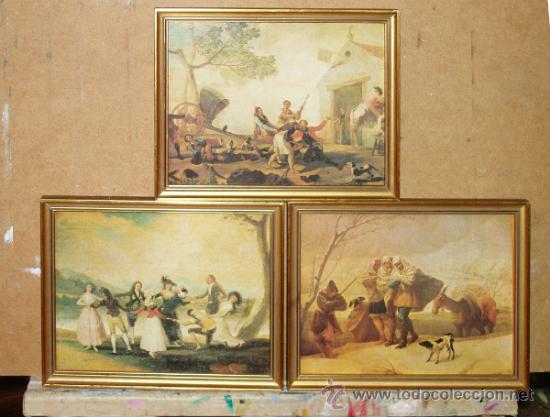 Art: 3 L&Aacute;MINAS GOYA. LA GALLINA CIEGA, LA NEVADA, LA RI&Ntilde;A EN LA VENTA NUEVA.