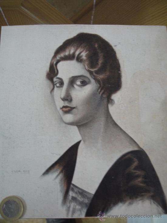 Arte: Lamina retrato se&ntilde;ora - Foto 1
