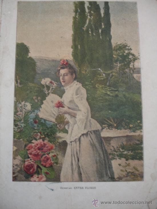 Arte: MUJER ENTRE FLORES - Foto 1