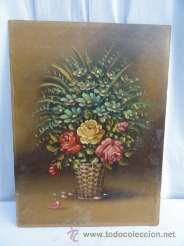Arte: L&Aacute;MINA SOBREPINTADA -FLORES -. - Foto 1