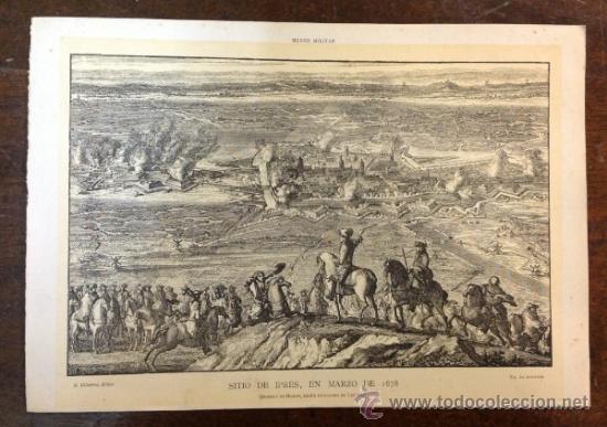 Art: SITIO DE IPRES, EN MARZO DE 1678. GRABADO DE MAROT, SEG&Uacute;N UN CUADRO DE LECLERC.
