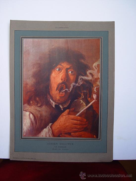 Kunst: &lsquo;Le fumeur&rsquo; Adrian Brauwer. Museo del Louvre.