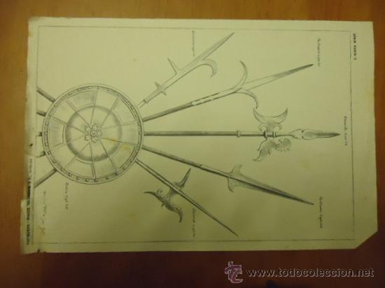 Arte: LAMINA ANTIGUA DIBUJO EMILIO FREIXAS a&ntilde;os 60 sucesor de e. meseguer editor barcelona