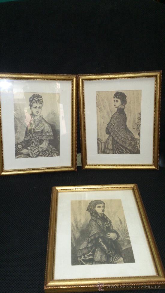 Arte: LAMINAS DAMAS ANTIGUAS - Foto 1