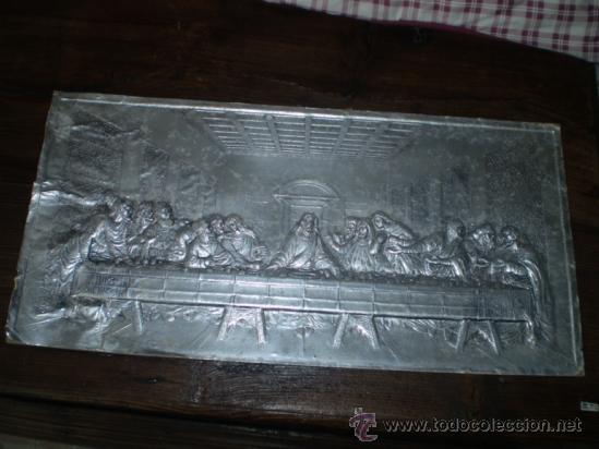 Art: LAMINA SOBRE CARTON REPUJADO PRINCIPIOS S XX LA ULTIMA CENA