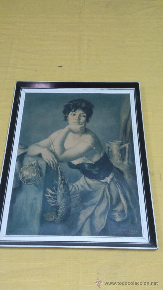 Arte: LAMINA ANTIGUA ENMARCADA - Foto 1