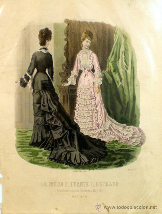Arte: LA MODA ELEGANTE   SIGLO XIX   MADRID - Foto 1