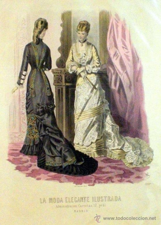 Arte: LA MODA ELEGANTE   SIGLO XIX   MADRID - Foto 1