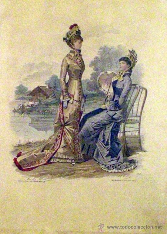 Arte: LA MODA ELEGANTE   SIGLO XIX - Foto 1