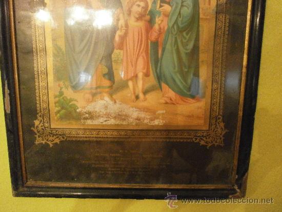 Arte: ANTIGUO CUADRO RELIGIOSO - Foto 3