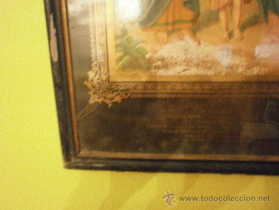 Arte: ANTIGUO CUADRO RELIGIOSO - Foto 4
