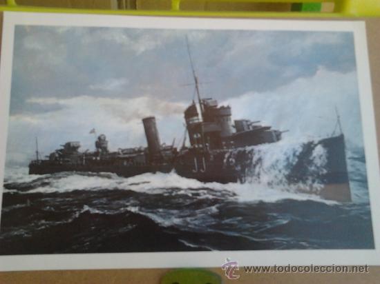 Art: Lamina de barcos antiguos de 24 x 16 cms.