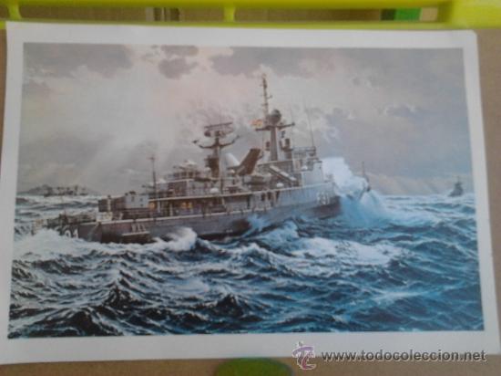 Art: Lamina de barcos antiguos de 24 x 16 cms.
