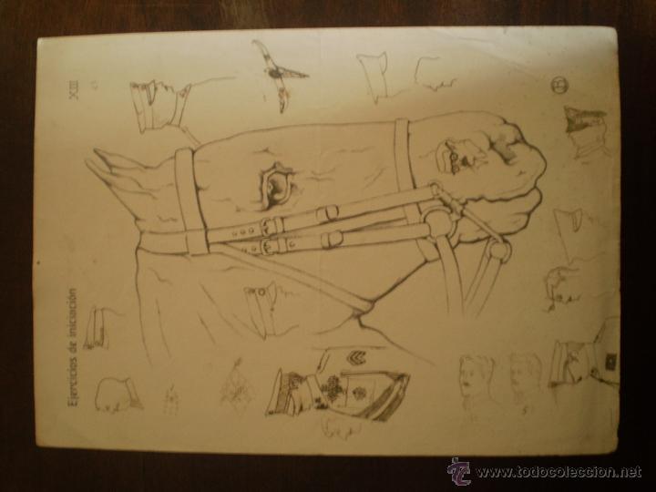 Art: LAMINA EJERCICIOS DE INICIACION MEDIADOS S XX