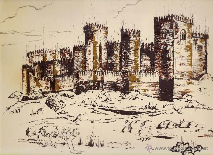 Art: lamina - castillos espa&ntilde;a n&ordm; 8 - almodovar del rio / cordoba - sintalc / casen - a&ntilde;o 1967