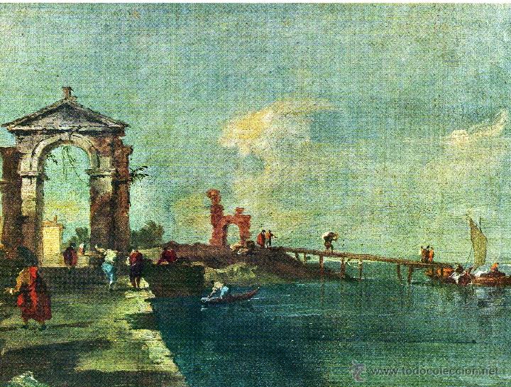 Arte: Lamina 215x165 mm. F. GUARDI - Arco e marina. 16017-015