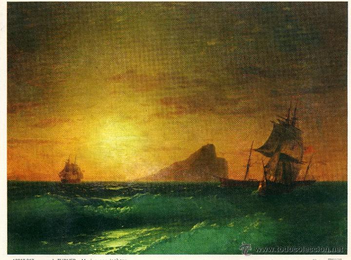 Art: Lamina 215x165 mm. J. TURNER - Marina con iceberg. 16017-017