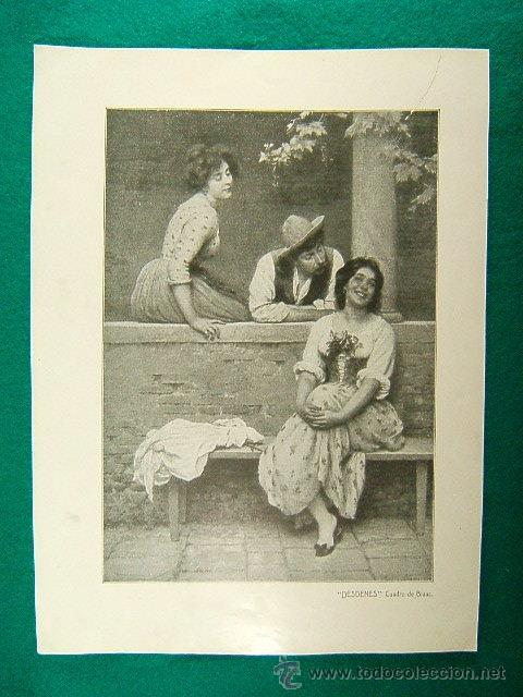 Art: DESDENES-CUADRO DE BLAAS-361-ILUSTRACION-1910...