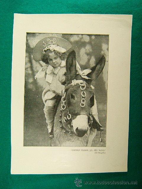 Art: ENTRADA TRIUNFAL DEL A&Ntilde;O NUEVO-DE FOTOGRAFIA-379-ILUSTRACION-1910...