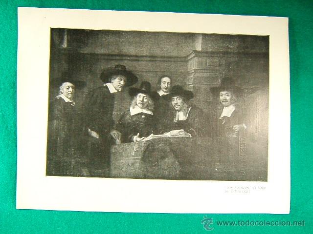 Art: LOS SINDICOS-CUADRO DE REMBRANDT-412-GARRIDO-1906...
