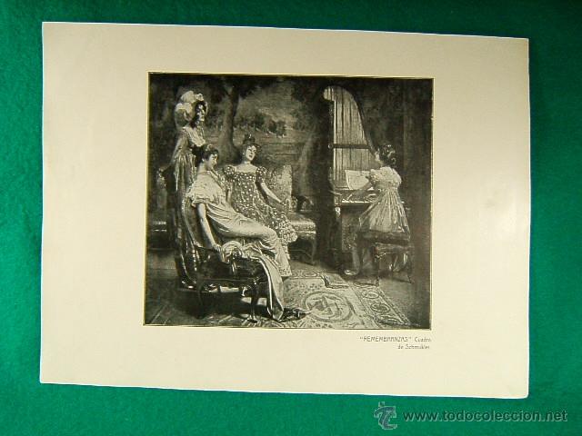 Art: REMEMBRANZAS-CUADRO DE SCHMUKLER-425-ILUSTRACION-1910...