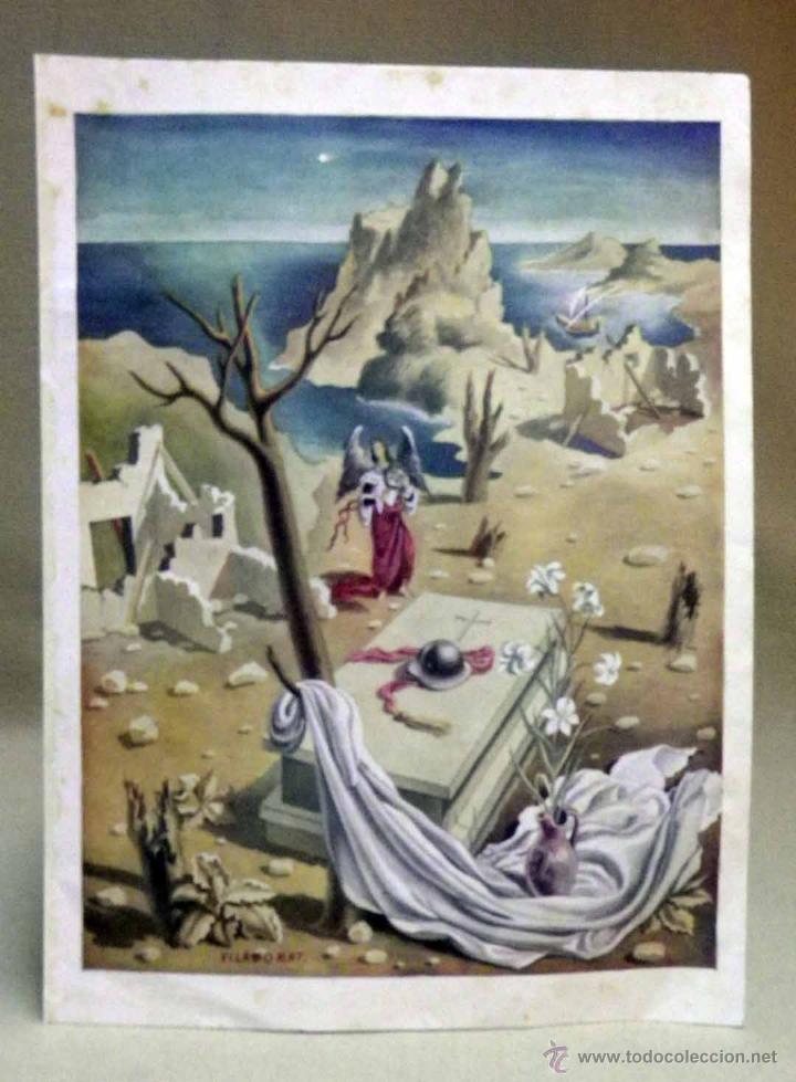 Art: LAMINA, DIBUJO, VILADOMAT, 1940, 20 X 27 CM