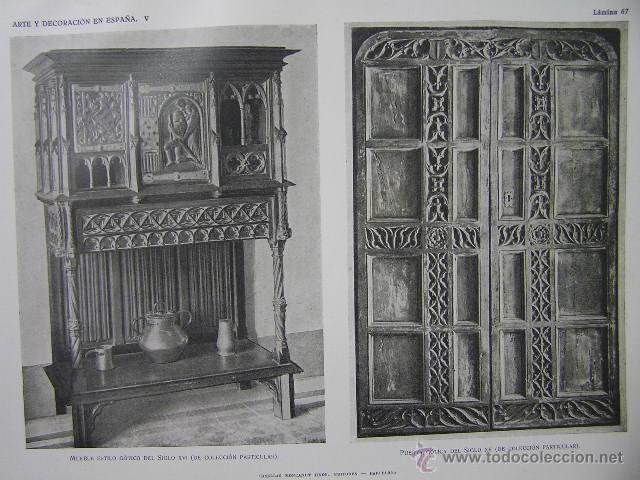 Kunst: mueble y puerta estilo gotico s. XVI,arte y decoracion en espa&ntilde;a,ref rob bols6