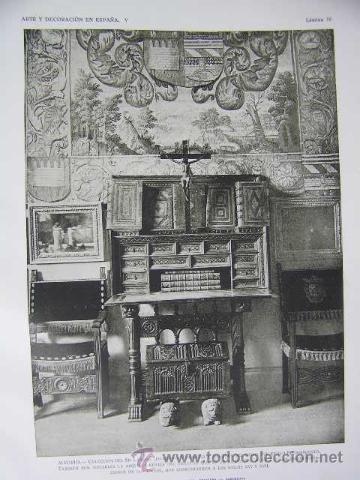 Kunst: varge&ntilde;o y sillones,arquilla, s. XV-XVII,coleccion galdeano,arte y decoracion en espa&ntilde;a,ref rob bols6