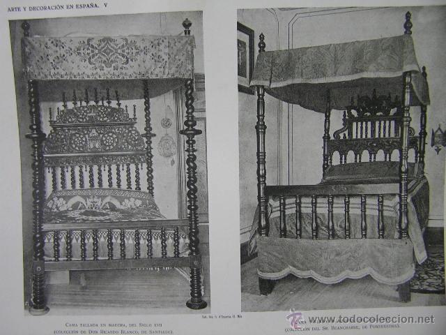 Kunst: camas s. XVII,pontevedra y santiago,arte y decoracion en espa&ntilde;a,ref rob bols6