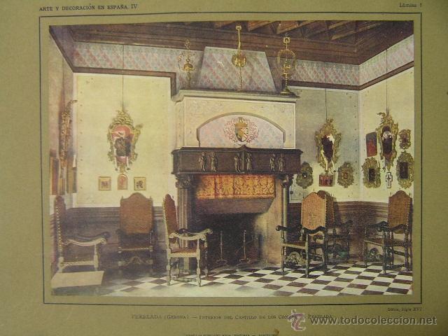 Kunst: castillo de los condes de perelada,gerona,interior,arte y decoracion en espa&ntilde;a,ref rob bols6