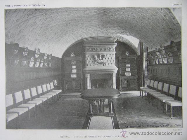 Kunst: castillo de los condes de perelada,gerona,interior,arte y decoracion en espa&ntilde;a,ref rob bols6