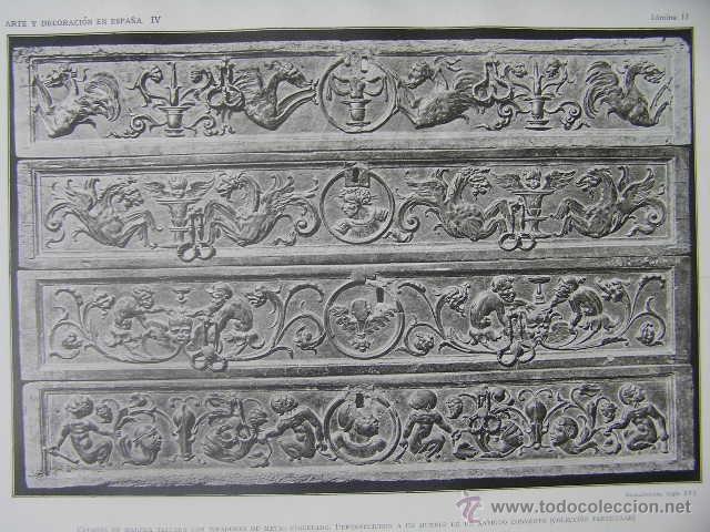 Arte: cajones madera talleda con metal cincelado siglo XVI,arte y decoracion en espa&ntilde;a,ref rob bols6