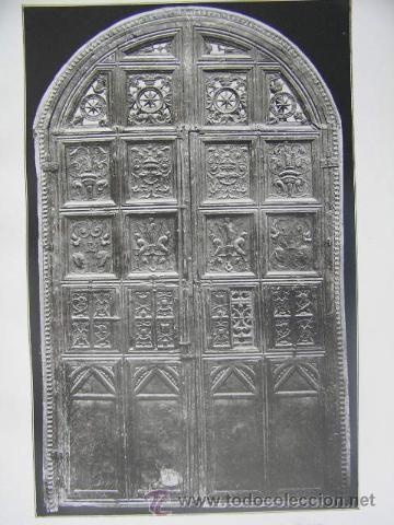 Arte: puerta madera tallada renacimiento siglo XVI,arte y decoracion en espa&ntilde;a,ref rob bols6