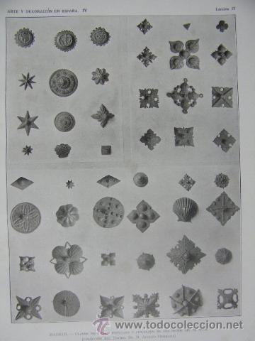 Arte: clavos hierro s. XIV - XVIII,madrid,coleccion herrera,arte y decoracion en espa&ntilde;a,ref rob bols6