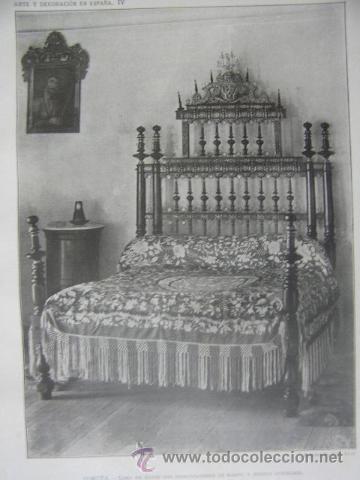 Arte: coru&ntilde;a,cama de ebano,coleccion marques de san martin,arte y decoracion en espa&ntilde;a,ref rob bols6