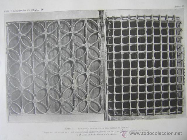 Arte: rejas siglo XV y XVI,exposicion restrospectiva madrid,arte y decoracion en espa&ntilde;a,ref rob bols6
