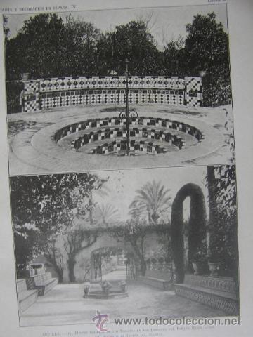 Arte: fuente de los toreros,parque maria luisa,alcazar,sevilla,arte y decoracion en espa&ntilde;a,ref rob bols6
