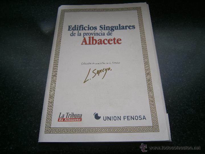 Arte: Coleccion 25 l&aacute;minas Luis Sancho Alcaide - Edificios singulares Albacete - Foto 2